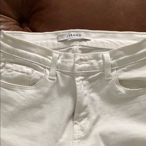 White fringe bell bottom jeans